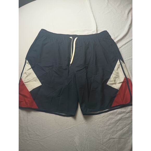 Fair Harbor Swim Shorts Mens 3XL XXXL Blue White Red The Anchor Lined Trunks - Picture 1 of 4